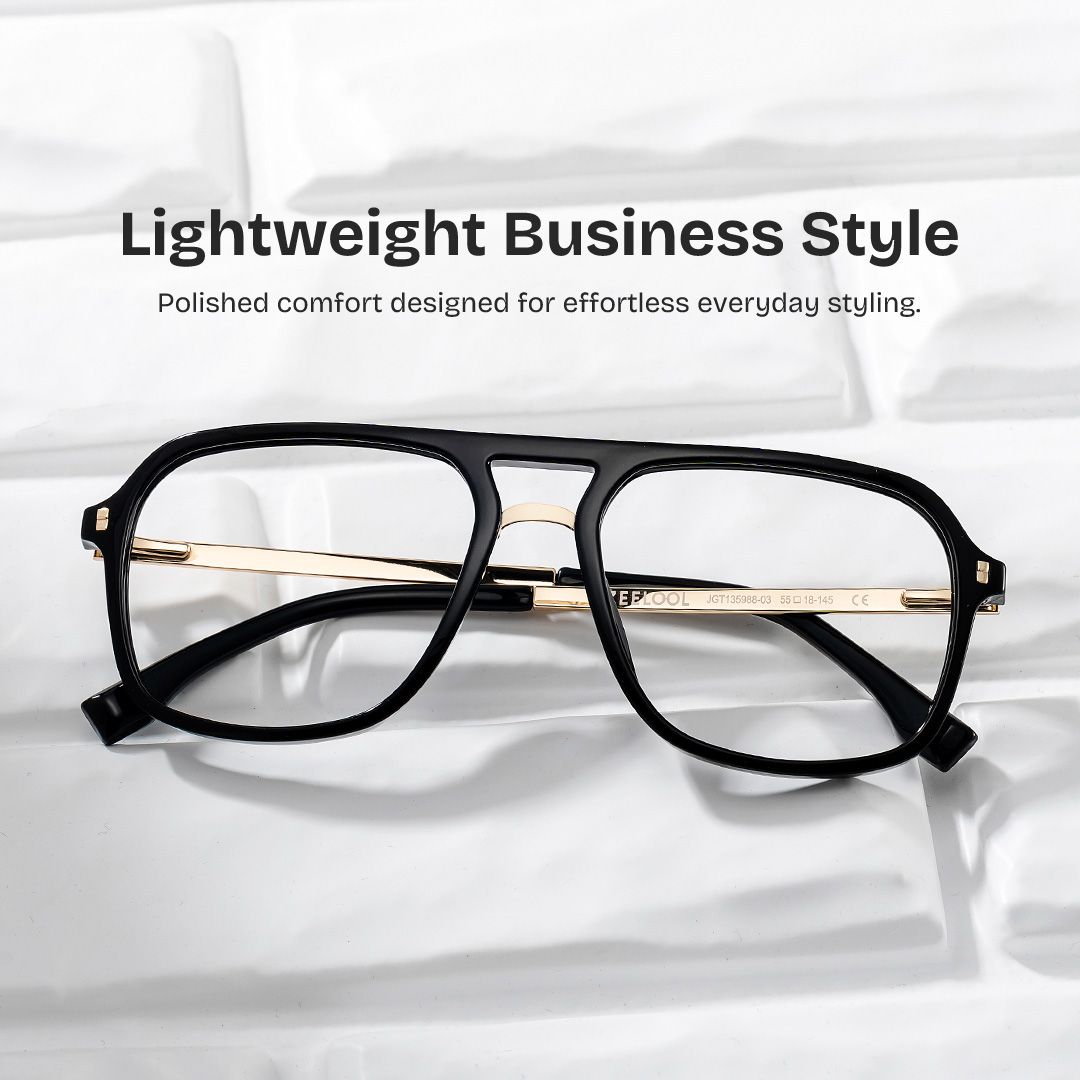 Aviator Kilworth Two-Tone Glasses deals -Zeelool Glasses0