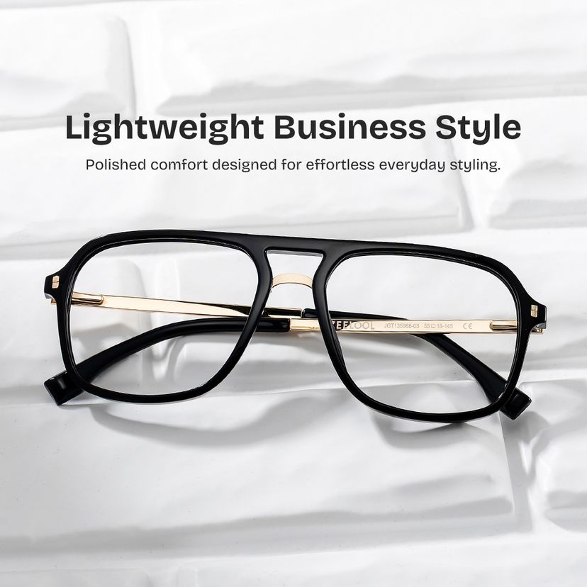 Kilworth Aviator Black Glasses