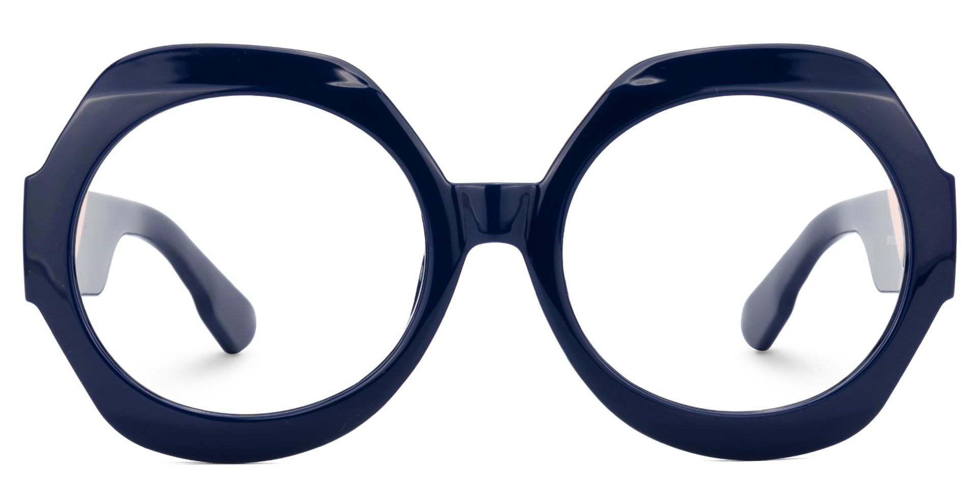 Geoffrey Geometric Dark-Blue Glasses | Zeelool Glasses0