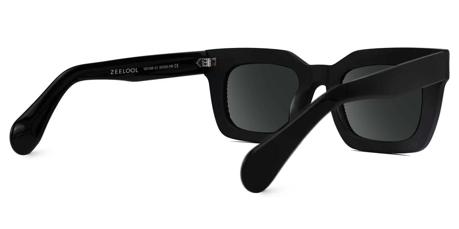 Keisa Square Black Sunglasses3