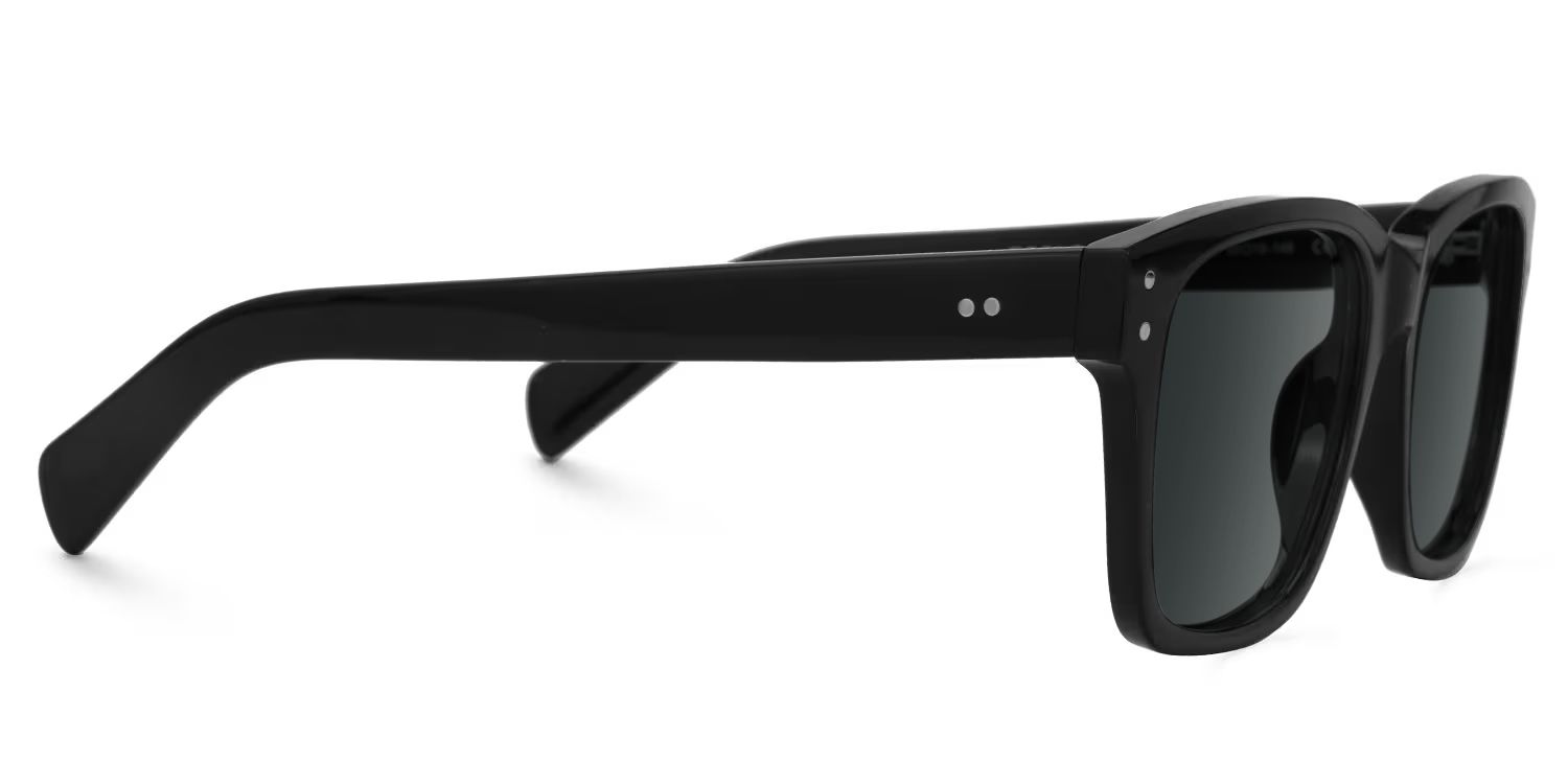 Fussell Square Black Full-Frame Sunglasses | Zeelool2