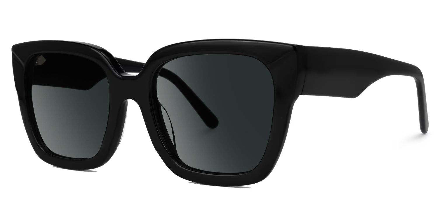 Rainna Square Black Sunglasses1