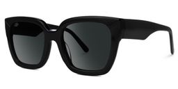 Rainna Square Black Glasses1