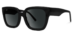 Rainna Square Black Glasses1