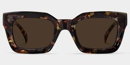 Nevaeh Tortoise Square Sunglasses0
