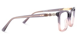 Theo Rectangle Grey Pink Glasses4