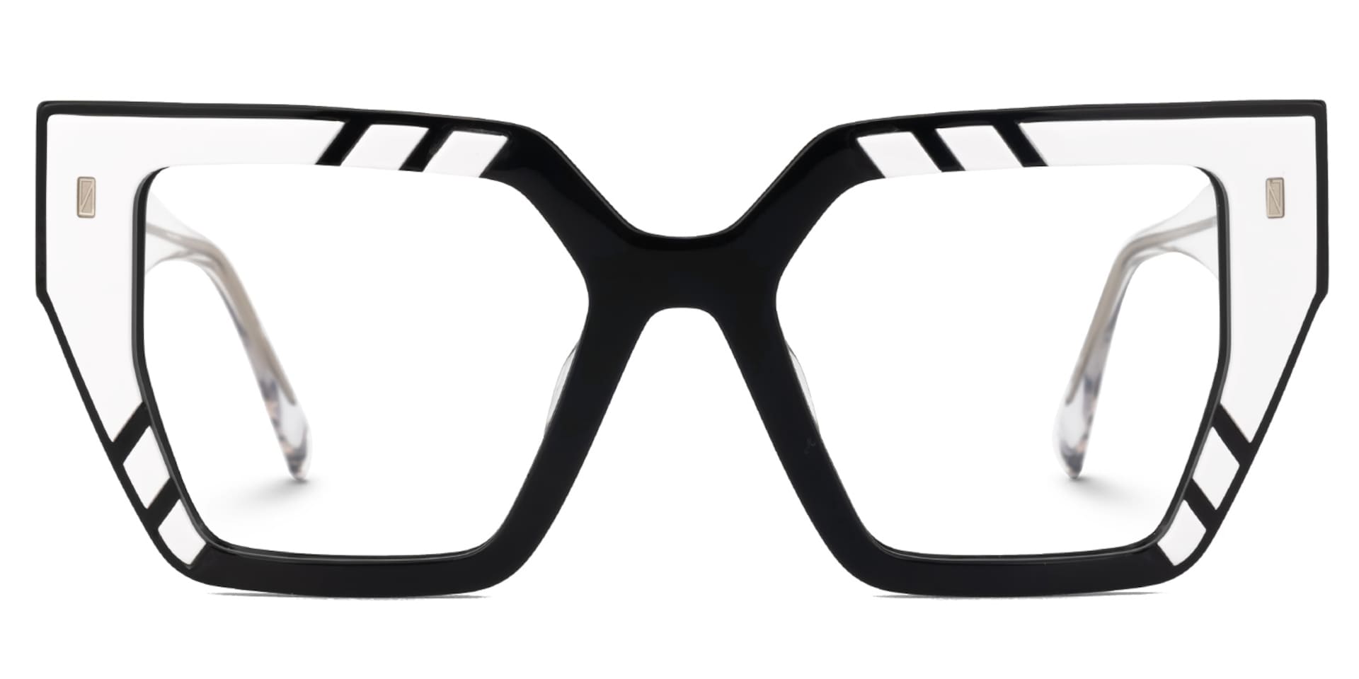 Amarys Designer Eyeglasses in Cateye White Frame0