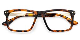 Emerson Rectangle Tortoise Glasses2
