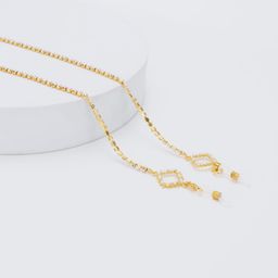 Stylish Clear Pearl Gold Eyeglasses Chains0