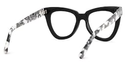 Yaser Cateye Black Glasses5