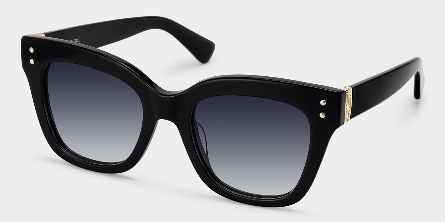 Chunky Black Butterfly Stella Frame Sunglasses | ZEELOOL2