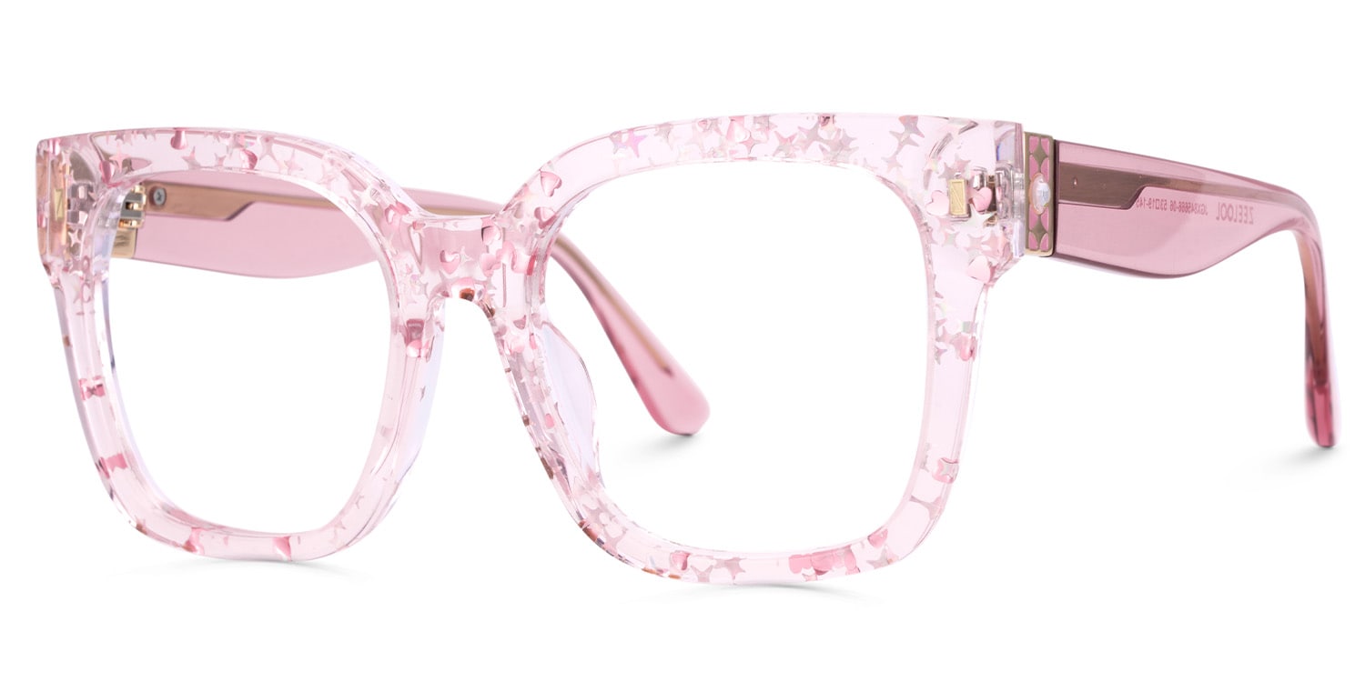 Scicluna Square Pink Glasses3