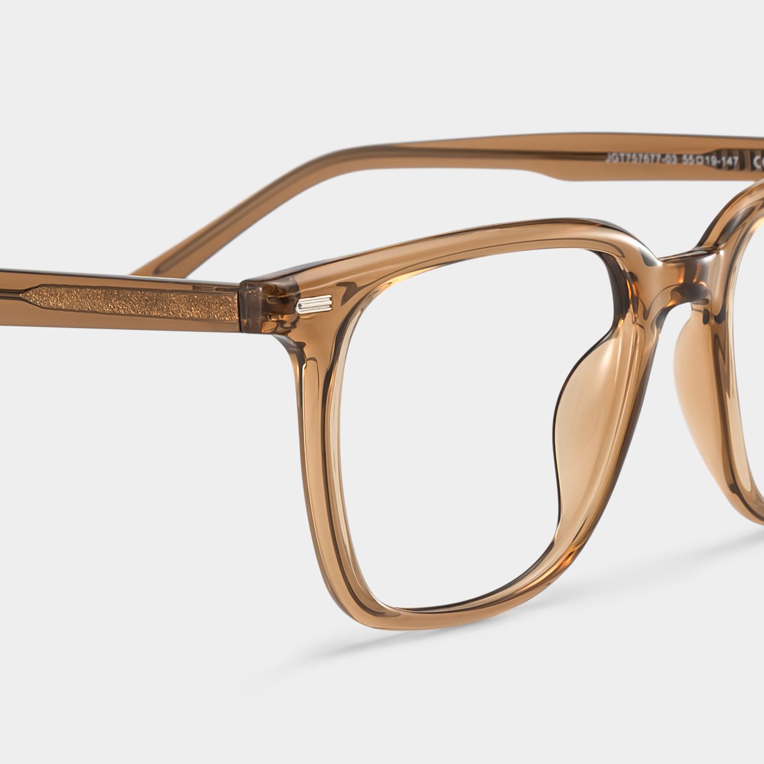 Eliza Light Brown Square Glasses Frames for Women | ZEELOOL5