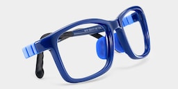 Brook Rectangle Blue Glasses2