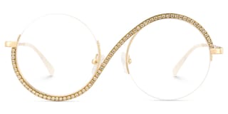 Jaila Round Gold Glasses0