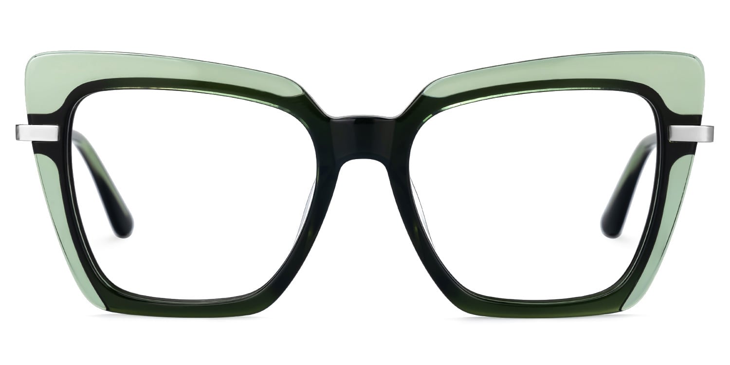 Goldie Cateye Green Glasses0