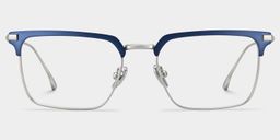 Addison Blue Browline Glasses0
