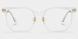 Eve Rectangle Clear Glasses1