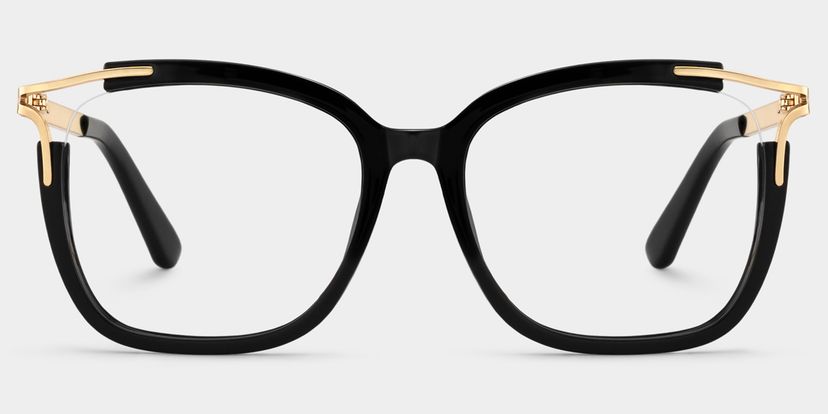 Sidibe Square Black Glasses