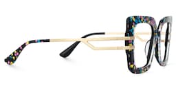 Poutine Square Pattern Glasses4