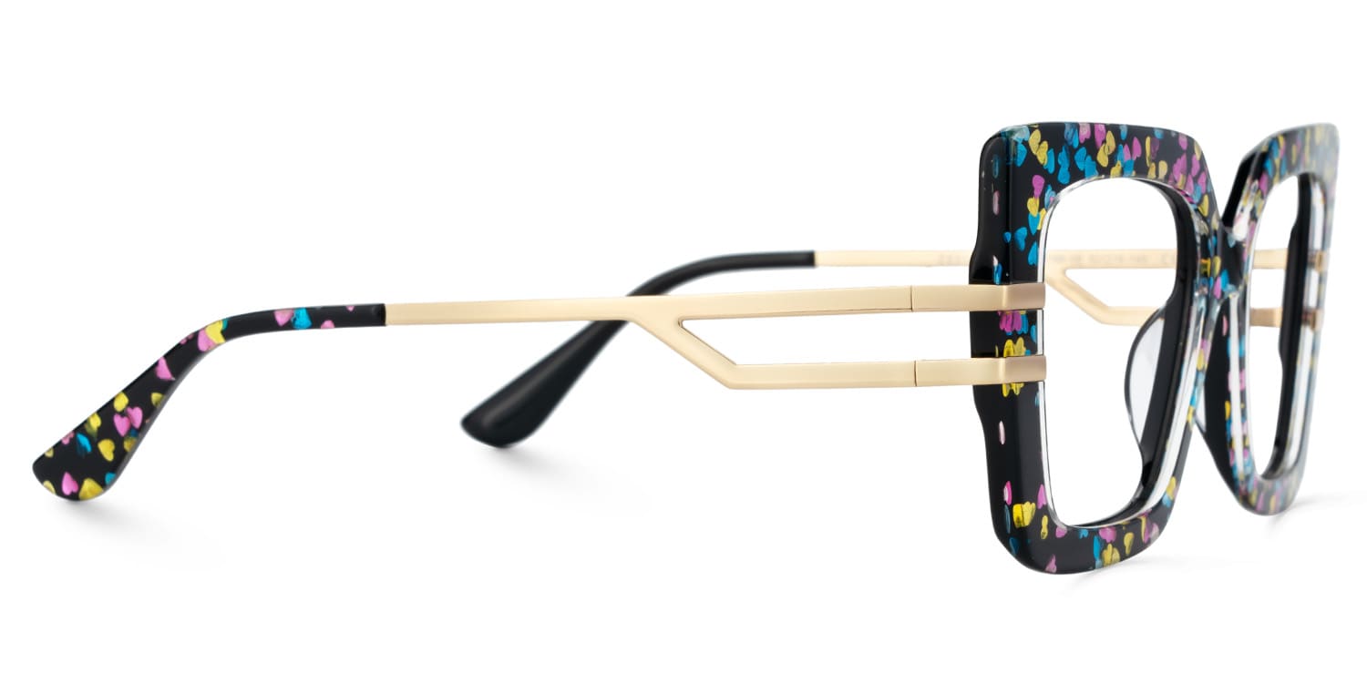 Poutine Square Pattern Glasses4