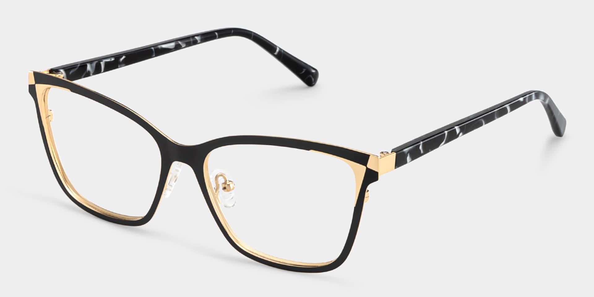 Elise Black Frame Glasses with Rectangle Frame Online | ZEELOOL3