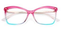 Isaebella Butterfly Pink Blue Glasses1