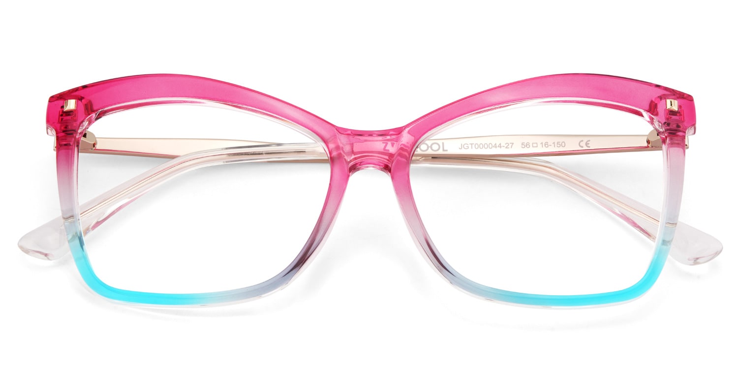 Pink-Blue Color Eyeglasses for Isaebella Frame Glasses | Zeelool1