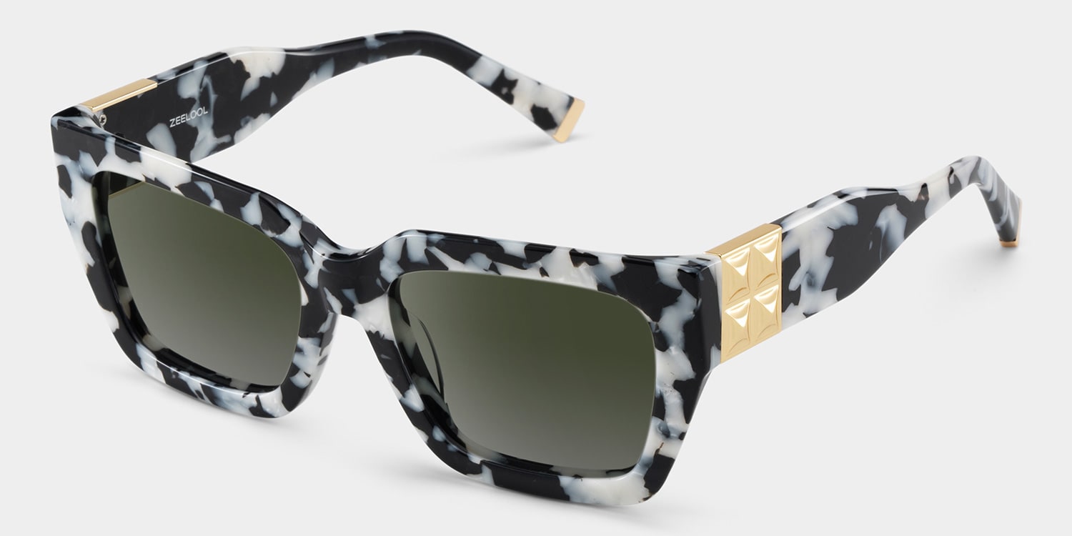 Maddox Pattern Frame Glasses with Square Frame Online | ZEELOOL