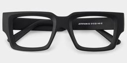 Garza Rectangle Black Glasses1