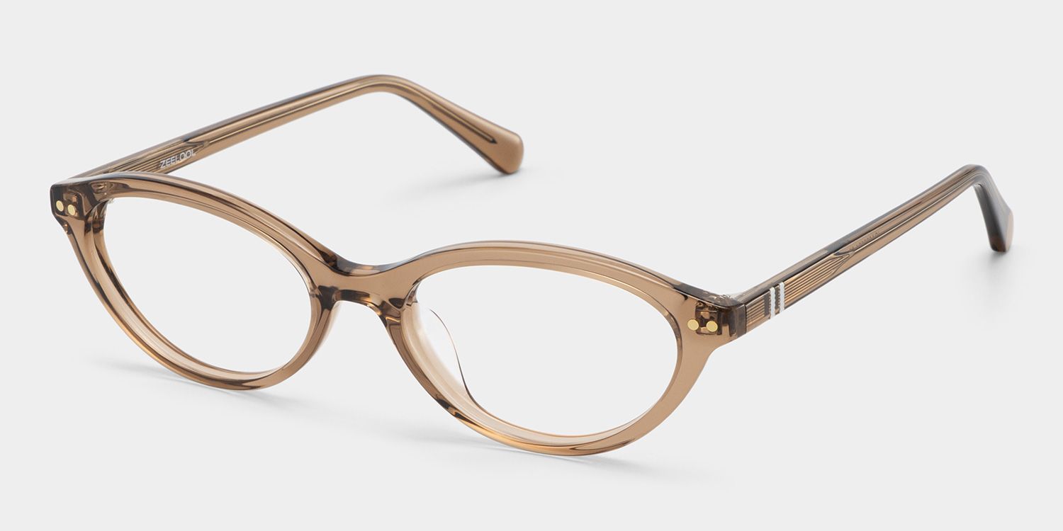 Ashby Brown Narrow Oval-Frame Glasses | Effortless Varsity3