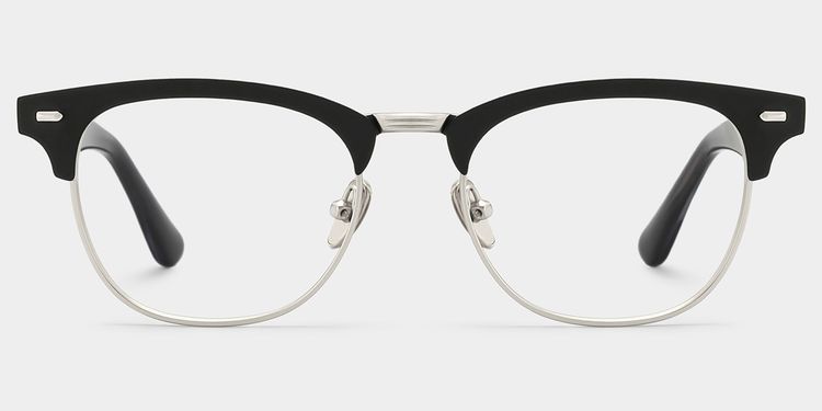 Penelope Browline Silver Glasses