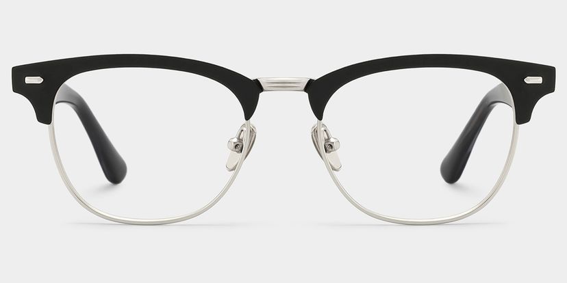 Penelope Browline Silver Glasses