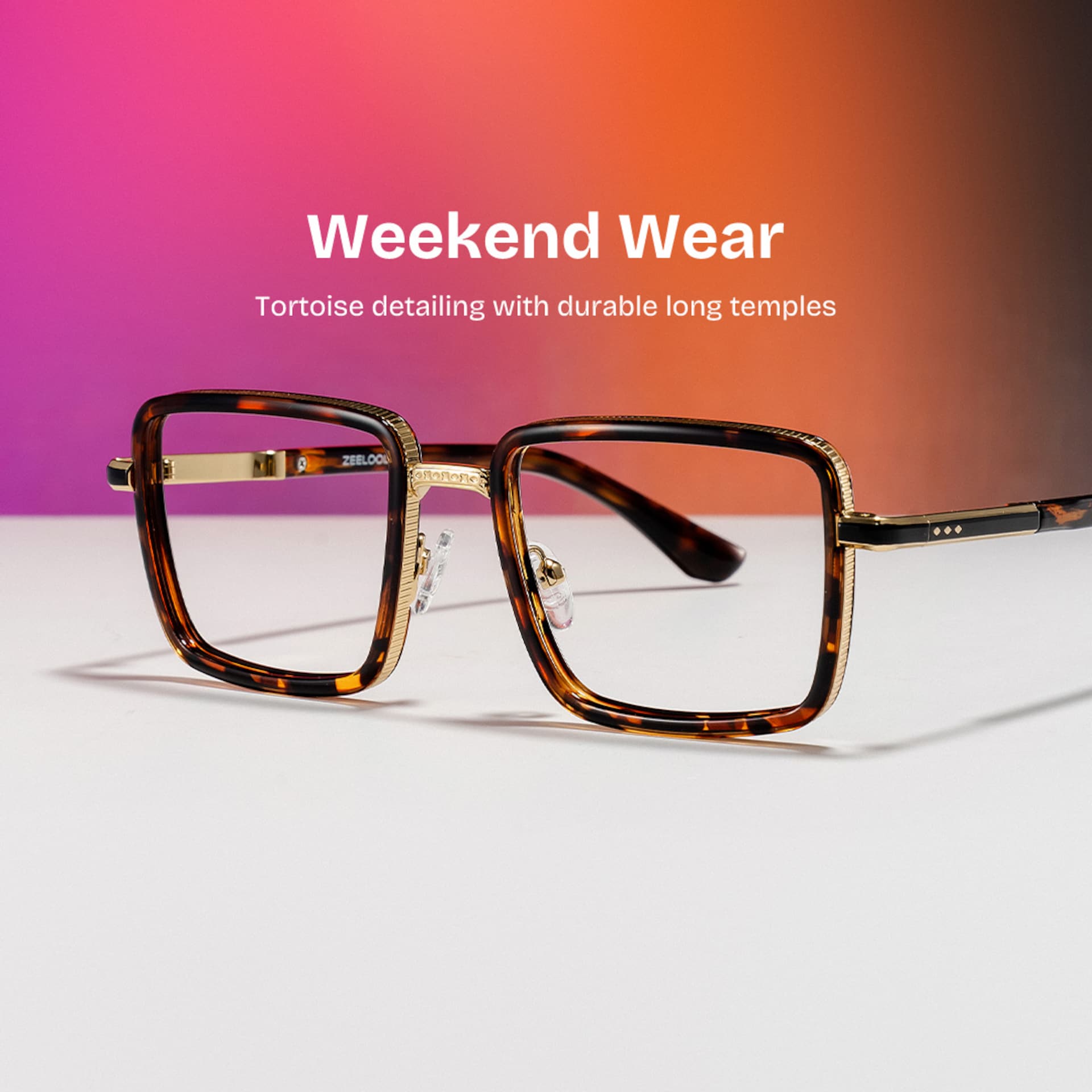 Hunter square tortoise eyeglasses Online | ZEELOOL0