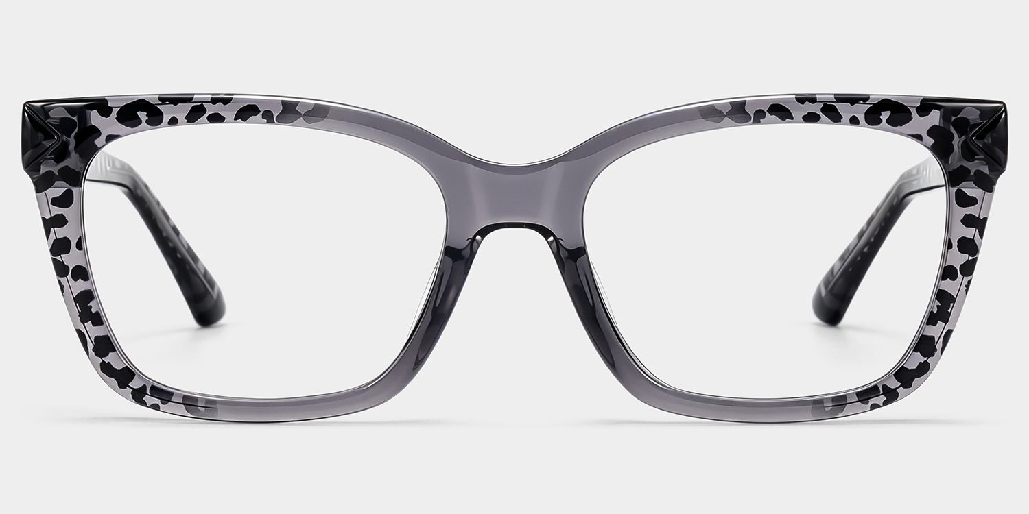 Victoria Gray Square Glasses | ZEELOOL1