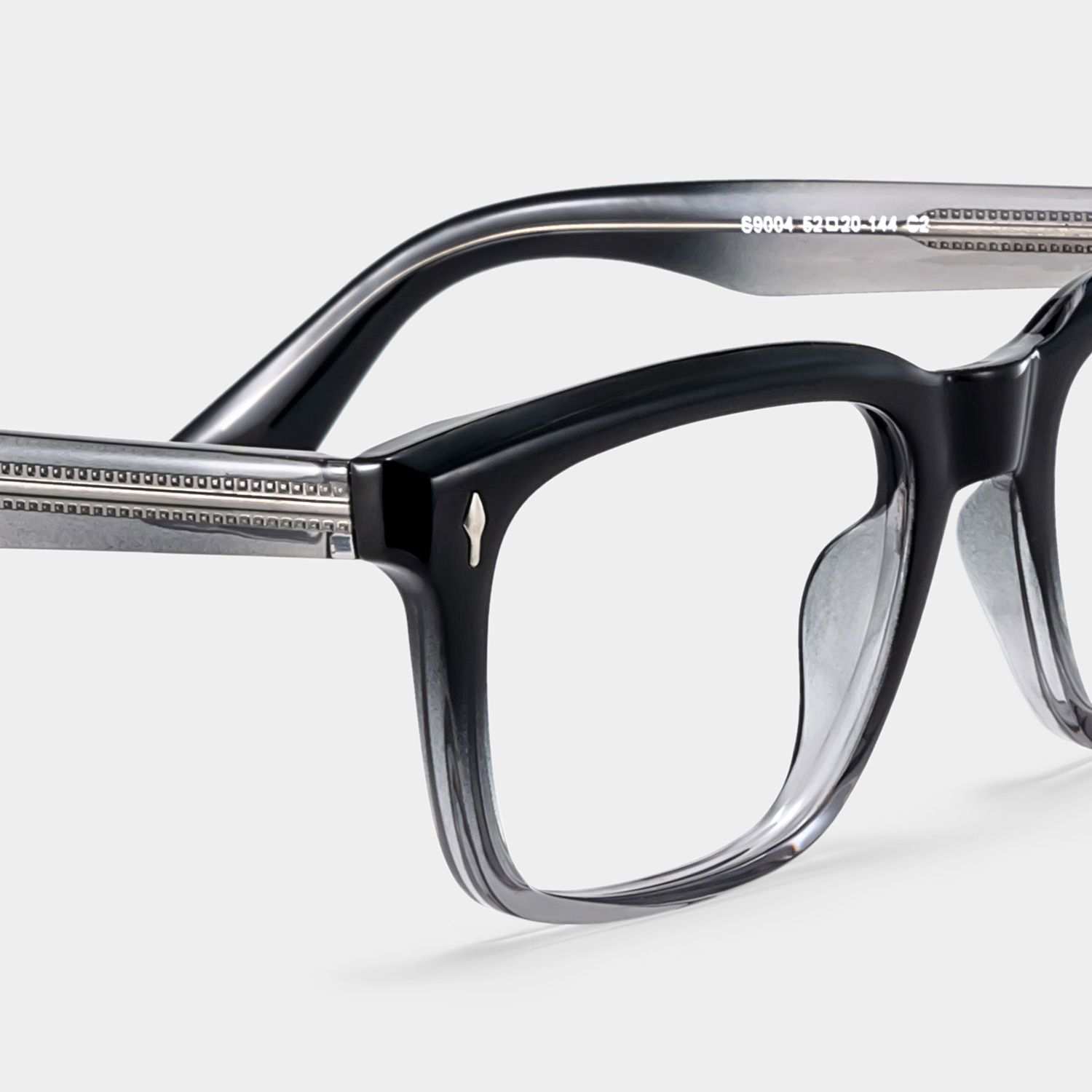Fletcher Black Frame Glasses with Rectangle Frame Online | ZEELOOL5