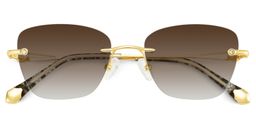 Seth Rectangle Gold Glasses1