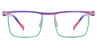 Violet Browline Iridescent Glasses1