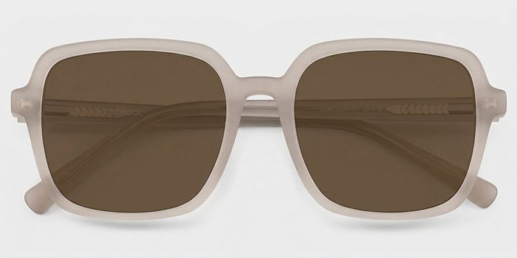 Kenneth Khaki Square Sunglasses