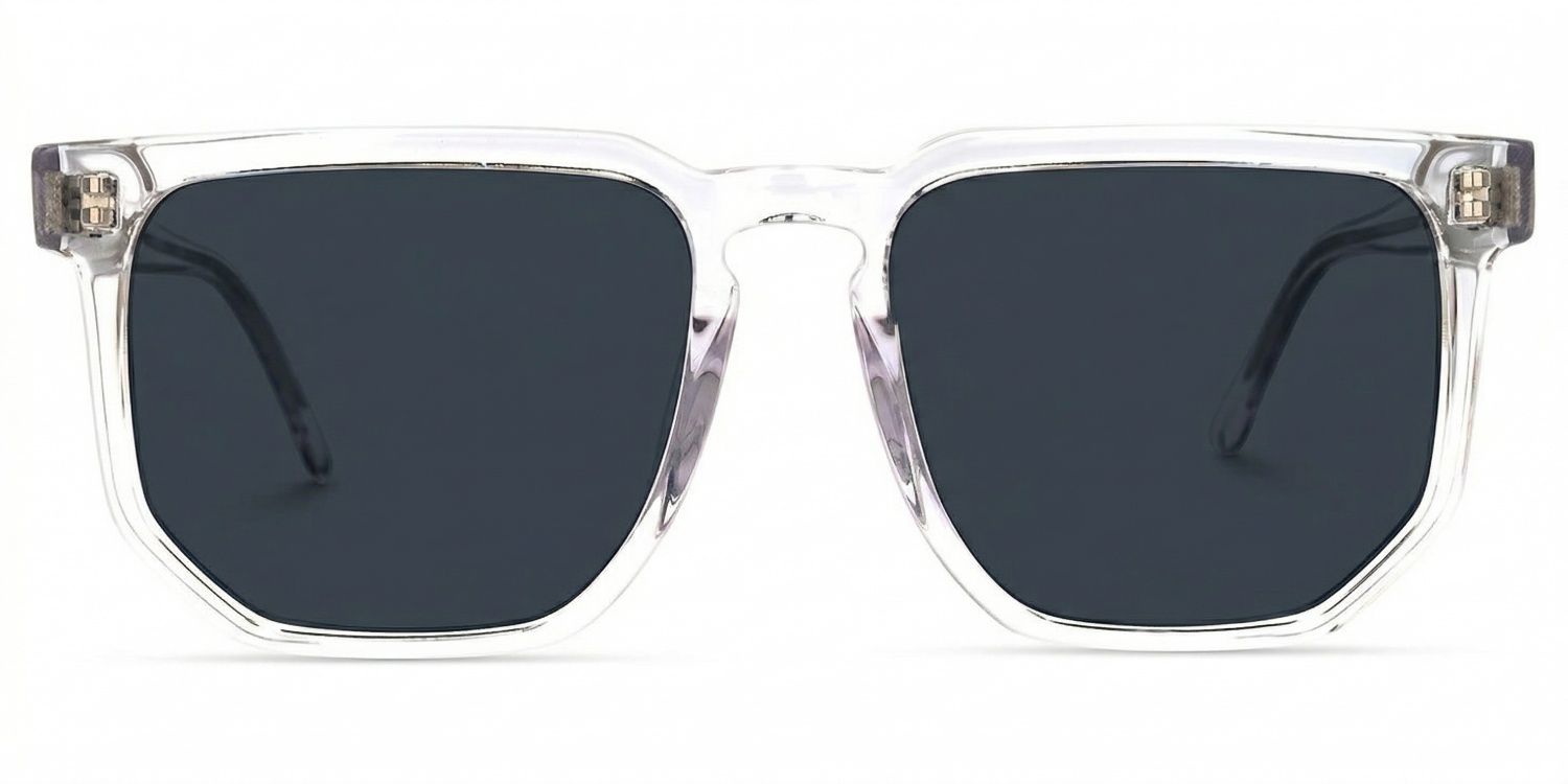 Matherne Square Clear Prescription Sunglasses | ZEELOOL