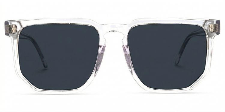Matherne Clear Square Sunglasses