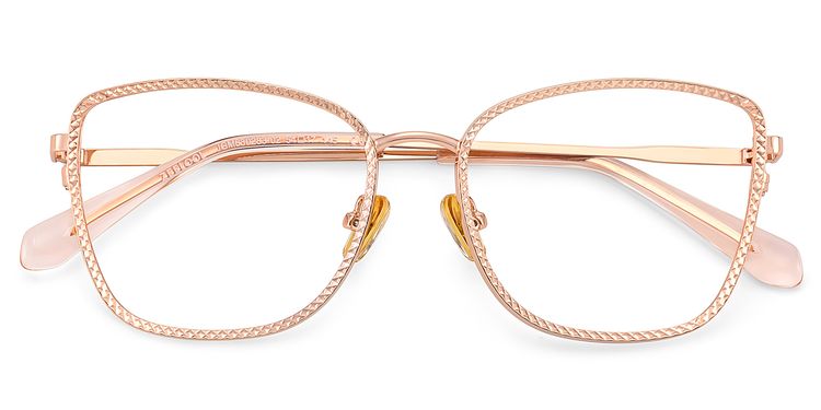 Ronan Rectangle Rose Gold Glasses