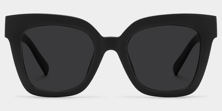 Malcolm Square Black Sunglasses