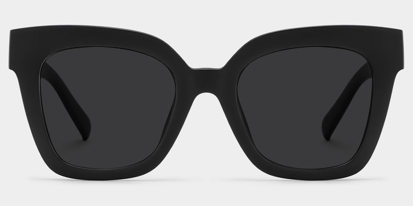 Malcolm Black Square Sunglasses