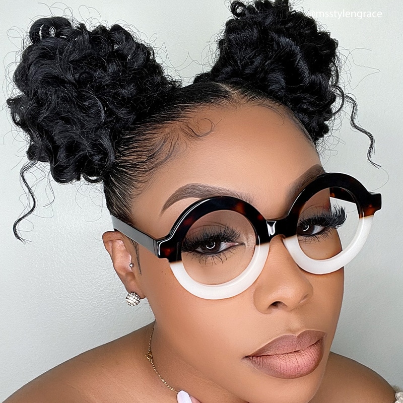 Calhoun Round Two-Tone Glasses | Zeelool Glasses4