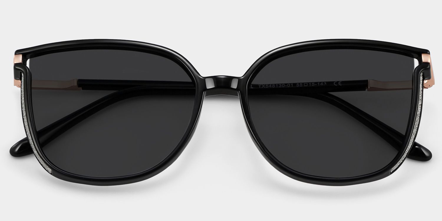Rodz Black Square Polarized Sunglasses for Driving | ZEELOOL1