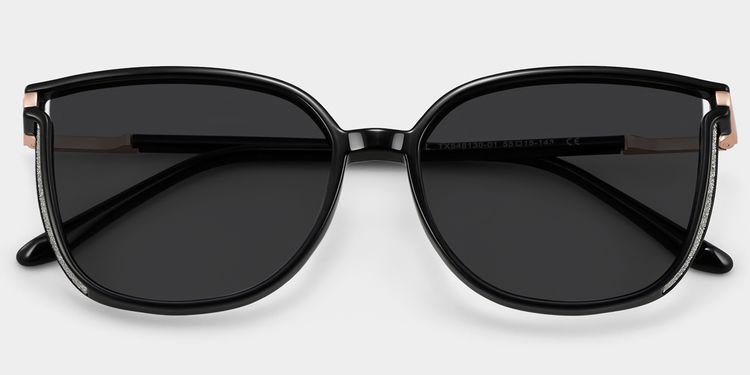 Rodz Black Square Sunglasses