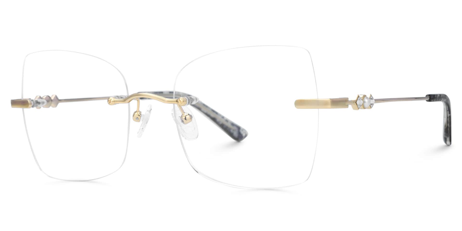 Tierney Designer Butterfly Metal Rimmed Spectacles  | Zeelool1