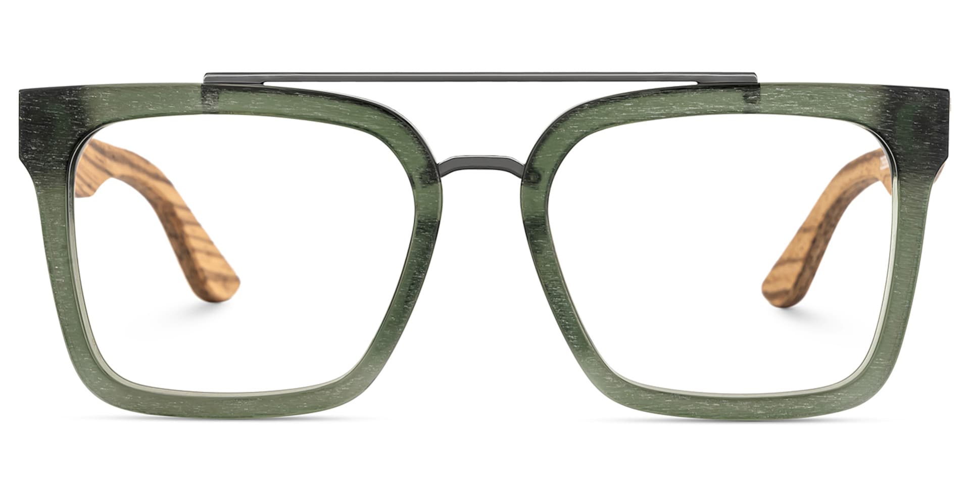Men's Aviator Eyeglasses Frames With Green Color1