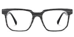 Keylin Rectangle Black Glasses1